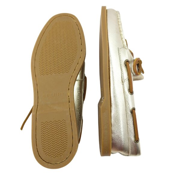 Sperry Top-Sider Platinum “Rudder” Women's Leather and Suede Boat Shoes - Picture 3 of 9